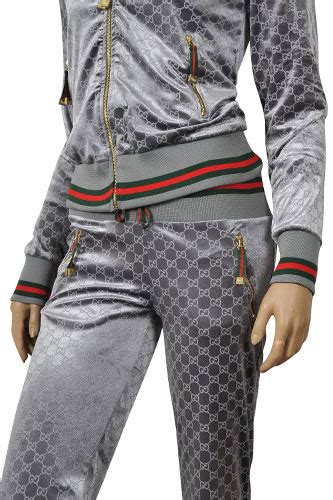 ladies gucci tracksuits|gucci velour tracksuit women's.